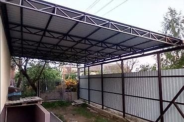 яшик для ключей: Навес, Односкатный, Металл, Профнастил, Новый, Установка — 9