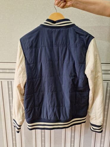 бомберы мужские: Мужская куртка, M, Б/у, цвет - Синий, Самовывоз — 2