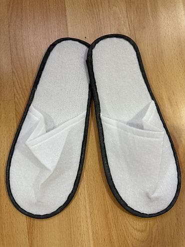 отельные тапочки: ОДНОРАЗОВЫЕ ТАПОЧКИ. Пара одноразовых тапочек белого цвета с закрытым — 8