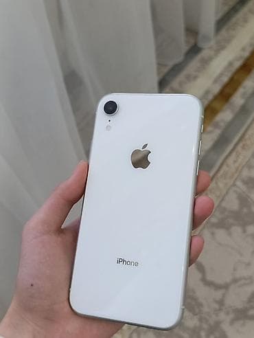 IPhone Xr, Б/у, 64 ГБ, Белый, 100 %