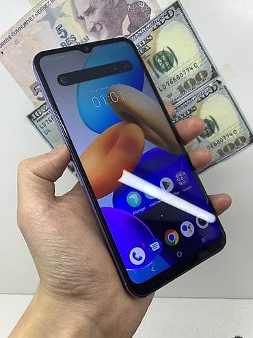 sd card: Vivo Y02, Б/у, 64 ГБ, цвет - Голубой, 1 SIM, 2 SIM — 4