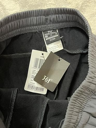 tech fleece штаны: Мужские спортивные брюки 361° - Цвет: темно-серый/графит - Материал — 4