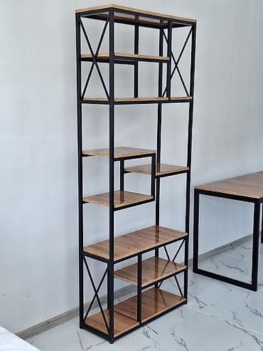 стелаж железный: Книжная полка, ЛДСП, Напольная — 4
