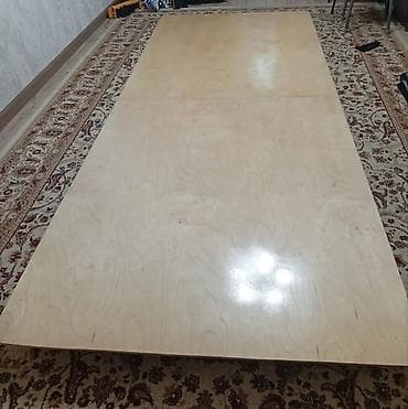 стол с зонтом: Складной походный стол, Б/у, Дерево, цвет - Коричневый — 2