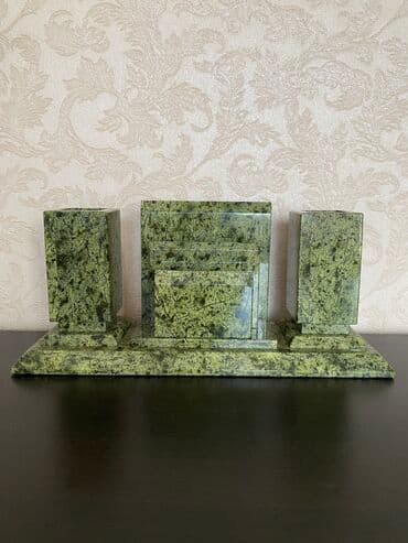 камни для аквариума: Органайзер выполнен из натурального камня змеевик. Стильные дополнение — 1