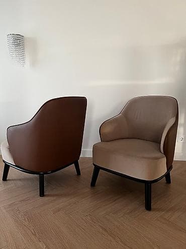 Шкафтар: Продаются 2 кресла и пуфик. В идеальном состоянии. Пуф европейского — 2