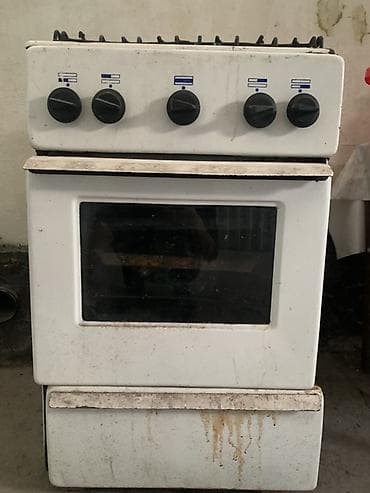 газовой печка: Газовая, Механическое, Напольная, Б/у — 1