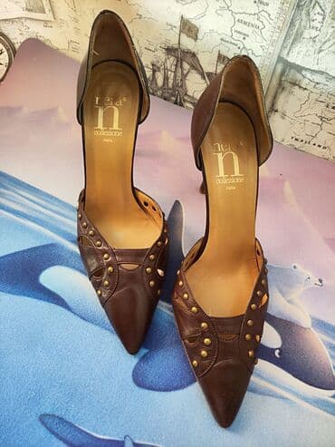 обувь из италии: Итальянские открытые туфельки натуральная кожа. Каблук 7см, 36 размер — 2