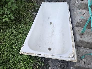 купить ванну бу: Ванна чугунная б/у. Эмаль в среднем состоянии. 5000 сом — 3