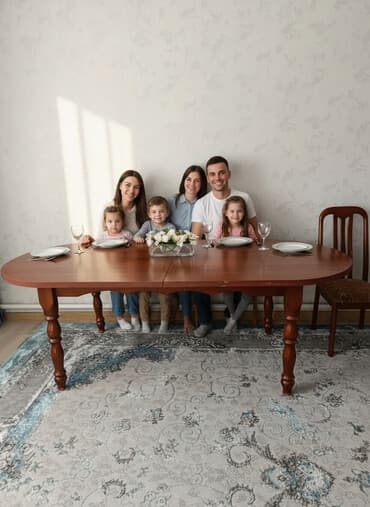 наборы для пикника: Стол и стул для зала, Б/у, цвет - Коричневый — 1