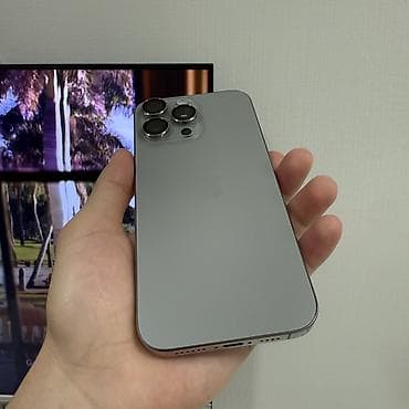 Техника жана электроника: IPhone 16 Pro Max, Колдонулган, 256 ГБ, Natural Titanium, Коргоочу айнек, Каптама, Кабель, 91 % — 2