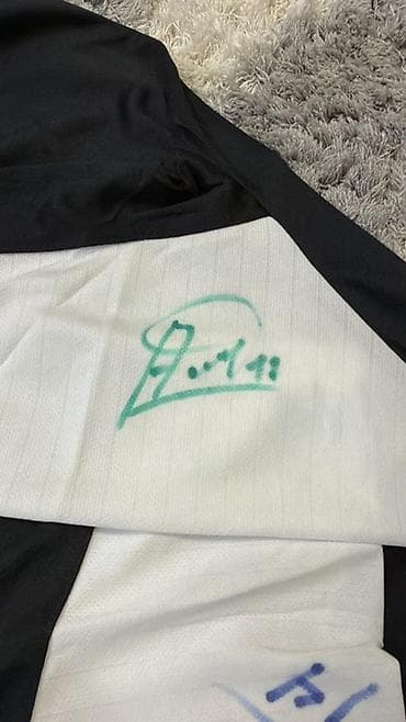 Футбольная футболка с автографами - Цвет: черно-белая панельная — 2