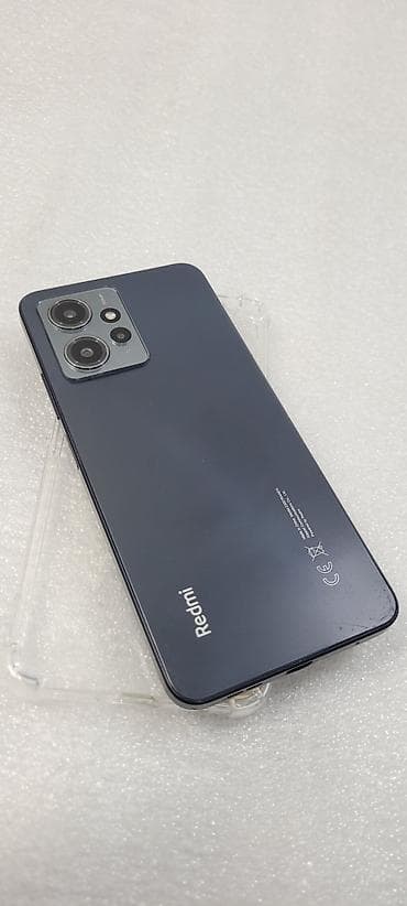 Redmi, Redmi Note 12, Колдонулган, 128 ГБ, түсү - Кара, 2 SIM