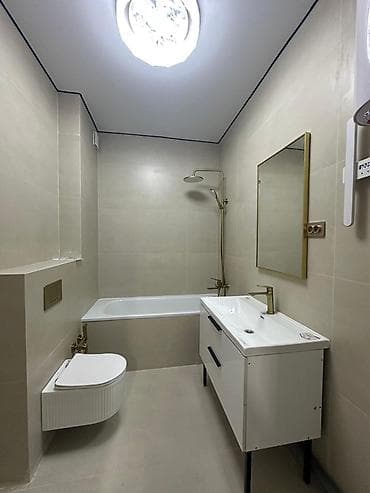 3: 2 комнаты, 50 м², Аламедин-1 мкр Элитка, 3 этаж, Дизайнерский ремонт — 8