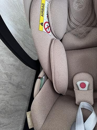 коляска на двоих: Автокресло, цвет - Бежевый — 5