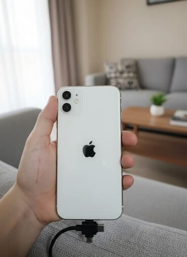 ту ноутбук: IPhone 11, Белый, Кабель — 1