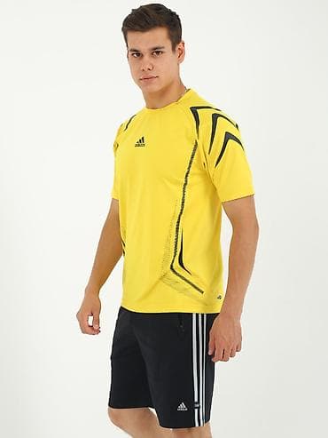 Мужская футболка, Все размеры, Adidas, Новый, цвет - Черный, Платная доставка