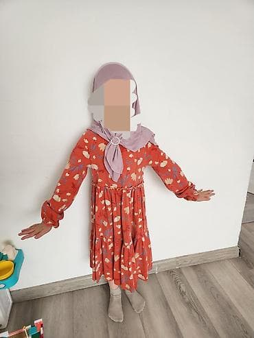 льняное платье: Детское платье, Б/у — 5