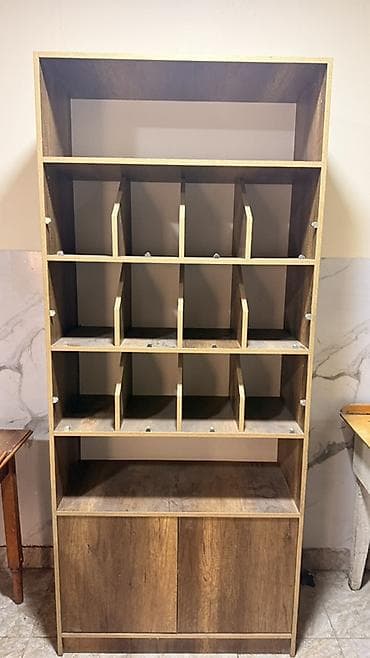 Офисный стеллаж, ЛДСП, цвет - Коричневый