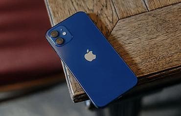 IPhone 12, Б/у, 128 ГБ, Синий, Чехол, Кабель