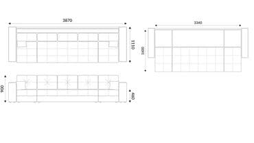 модульная мягкая мебель: Раскладной диван, Новый, В рассрочку — 6