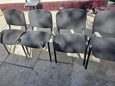 Офисный стул, цвет - Серый, Железо