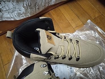 Босоножки, сандалии, шлепанцы: Мужские треккинговые ботинки цвета бежевый песок - Высокая модель с — 5