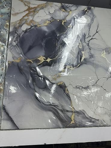кафель черный: Назначение: Для пола, Глянцевое покрытие, 60x60 см — 9