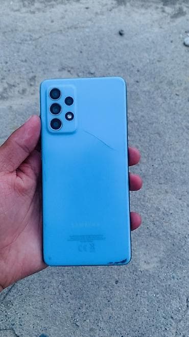 Техника и электроника: Samsung Galaxy A52, Б/у, 128 ГБ, цвет - Голубой, 2 SIM — 6