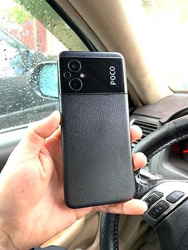1500 телефон: Poco Apple M5, Б/у, 128 ГБ, цвет - Черный, 2 SIM — 3
