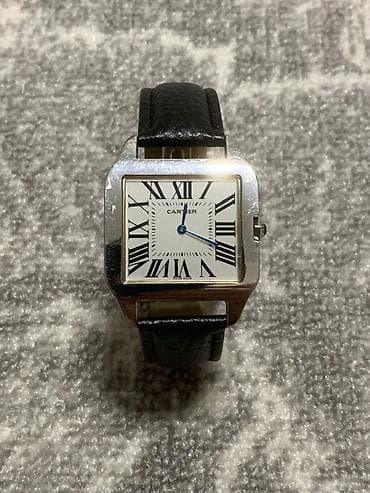 Аксессуары: Классические часы часы, Cartier, Серебро, Оригинал, Мужские, Б/у — 2