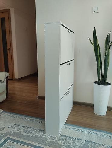 Тумбы и подставки для обуви: Тумба и подставка для обуви, МДФ, цвет - Белый — 2