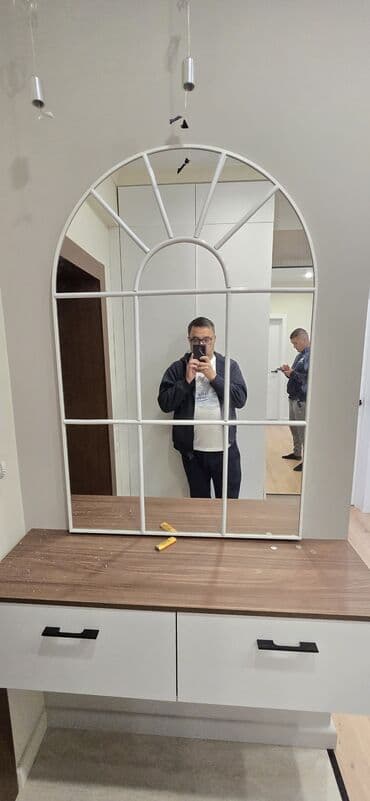 тумба в прихожую: Стоимость за м2: Простое зеркало, с закругленной обточкой - 2500 — 22