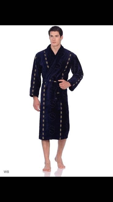 домашние халаты больших размеров: Мужской домашний костюм, S, XS, M, Новый, цвет - Айвори, Самовывоз — 7