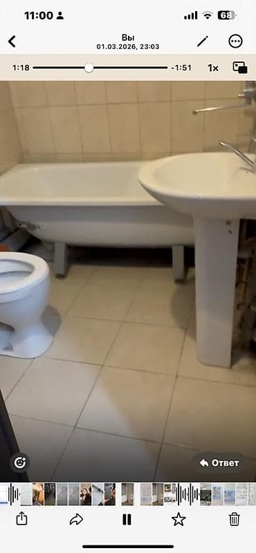 сдаю куартиру: 1 комната, Собственник, Без подселения, С мебелью частично — 2