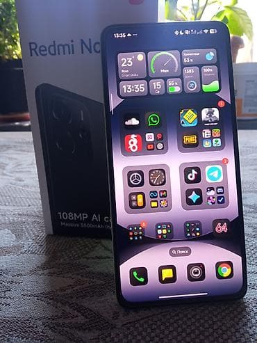 Техника жана электроника: Redmi, Redmi Note 14, Колдонулган, 256 ГБ, түсү - Жашыл, 2 SIM — 1