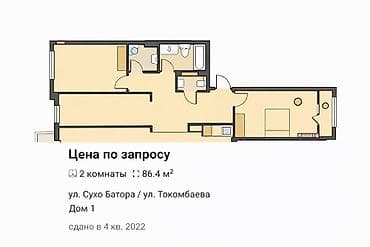 nova grant: 2 комнаты, 86 м², Элитка, 4 этаж, Готовая ПСО (под самоотделку) — 8