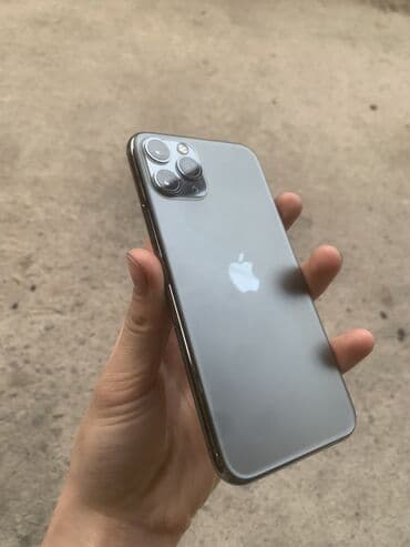 телефон айфон бишкек: IPhone 11 Pro, Колдонулган, 64 ГБ, Black Titanium, Кулакчындар, 72 % — 1