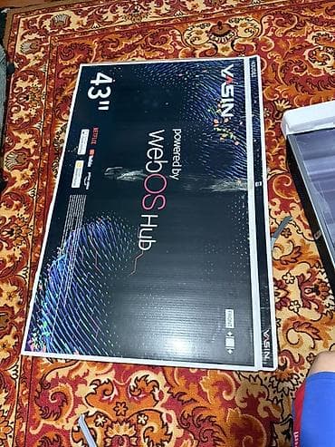 Смарт-телевизор YASIN 43" (ДОНОР‼️ Внутри все новое (пришел с разбитым