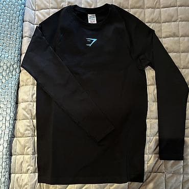on cloud кроссовки женские: Оригинальный gymshark onyx v5 midnight long sleeve, новая, размер S — 1