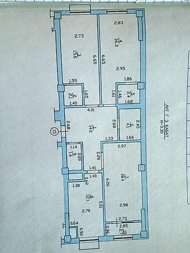 Продажа квартир: 3 комнаты, 89 м², Тунгуч мкр Элитка, 3 этаж, ПСО (под самоотделку) — 5