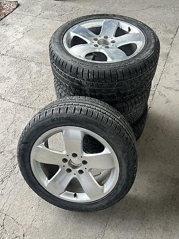 Дөңгөлөктөр монтажда 245 / 45 / R 17, Кыш, Колдонулган, Комплект, Жеңил унаалар, тешиктери - 5 — 5