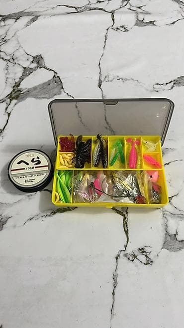 зимние обувь: Набор для спиннинговой рыбалки в коробке-органайзере Состав: - Жёлтый — 2