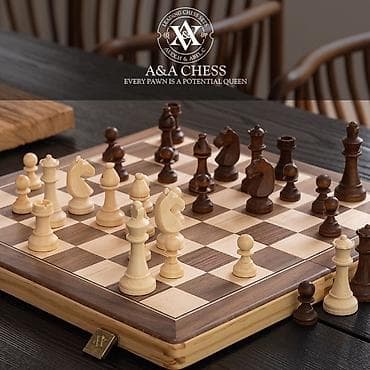 Деревянный шахматный набор A&A CHESS / магнитные - Премиальная at lalafo.kg Деревянный шахматный набор A&A CHESS / магнитные - Премиальная