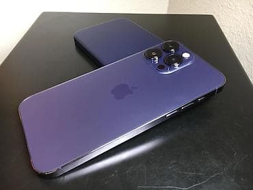 pro: IPhone 14 Pro Max, Б/у, 128 ГБ, Deep Purple, Коробка, 78 % — 2