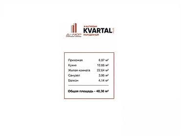 1 комната, 48 м², 108 серия, 3 этаж, ПСО (под самоотделку) — 3