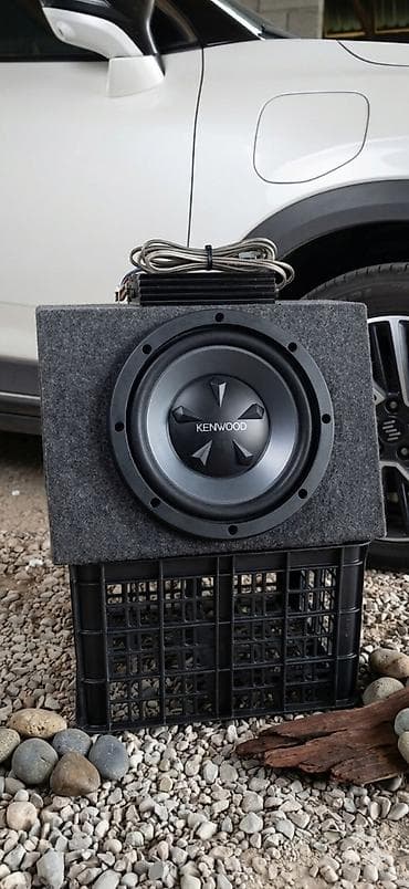 Буфер, Колонка, Сабвуфер Kenwood + усилитель (готовый комплект в авто)