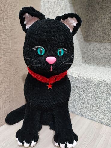 слоник крючком из плюшевой пряжи: Вязаные игрушки на заказ. листайте ленту моих работ. выполнены из — 2