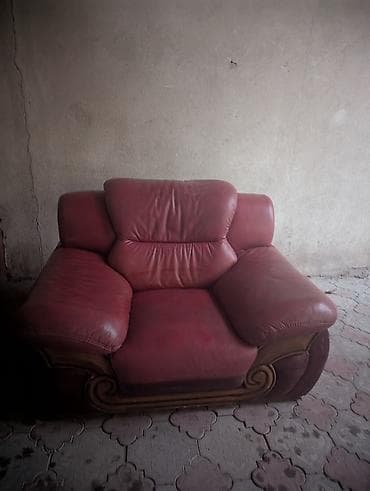 паталь: Комплект мягкой мебели, цвет - Красный — 3