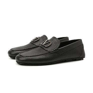 обувь валентино: Мужские Valentino кожаные мокасины Оригинал Один выход - Материал — 1